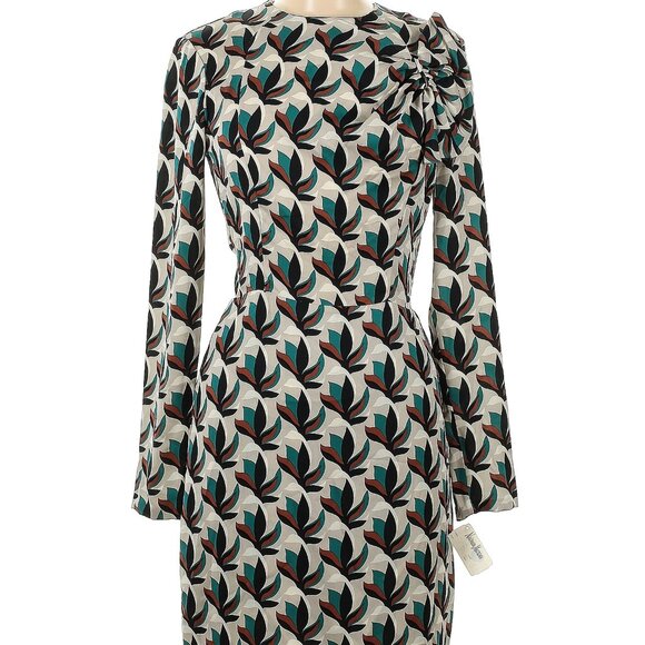 NWT Diane von Furstenberg floral geo print dress, size 6 - Picture 1 of 5